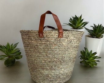 Cesta de almacenamiento, cesta de mimbre, cesta personalizable, bolso personalizable