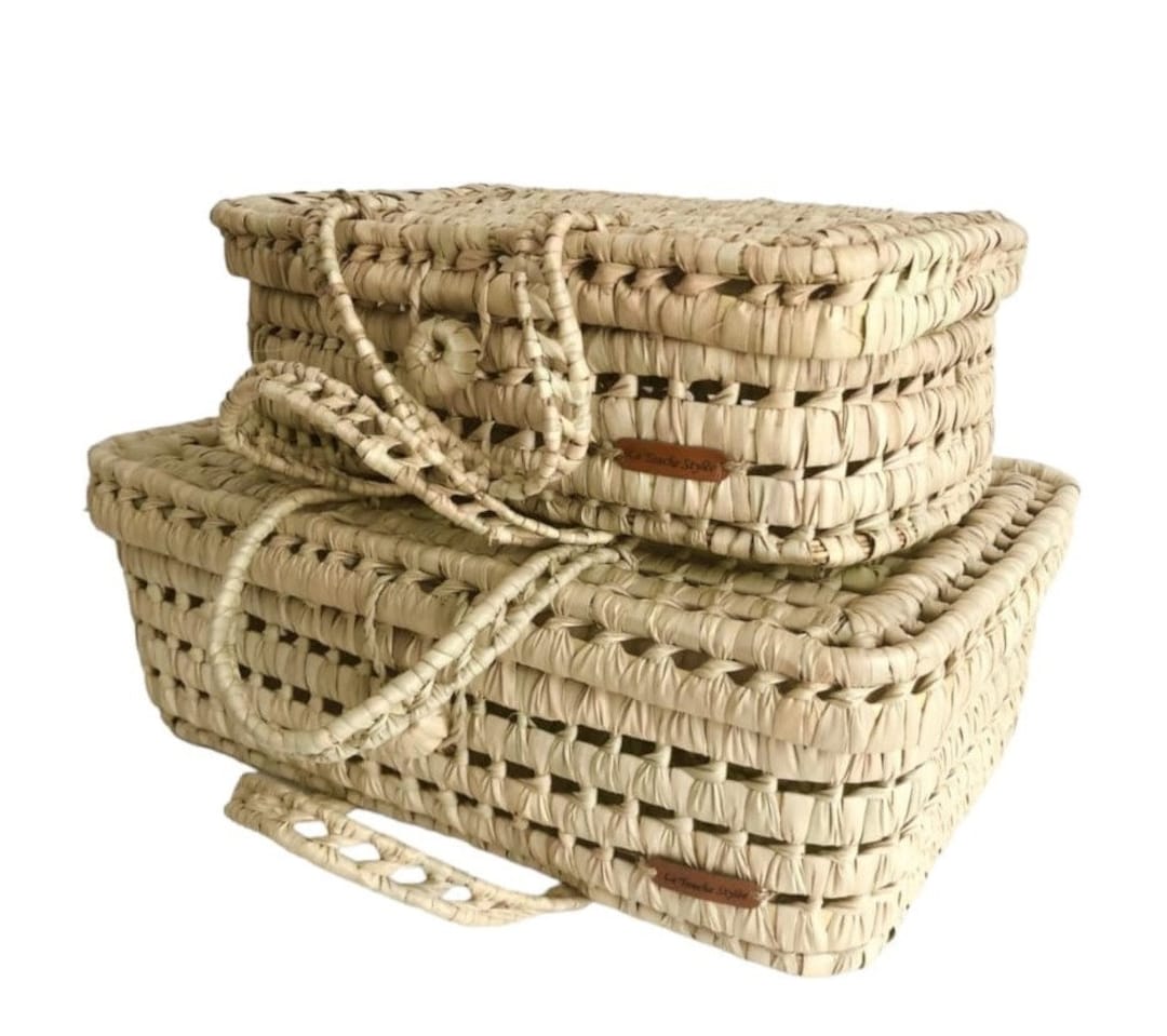 Vanity Case Vintage Années 60/70 – Beige Skai, Mallette De Rangement Avec Foulard