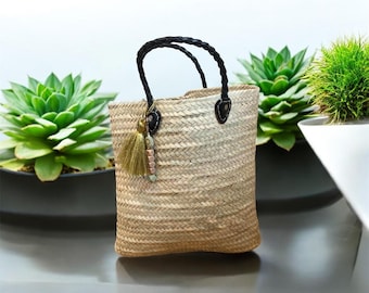 Bolsa de playa City Market - Cesta de mimbre - Cesta personalizada - Cesta personalizable