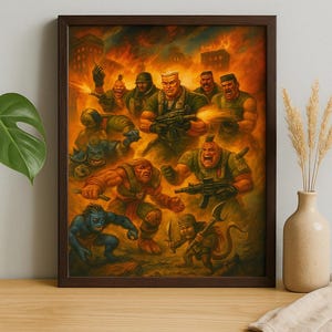 Small Soldiers Movie Art Print: 90s Nostalgia, Retro Action Poster (8x10 Collector’s Edition)