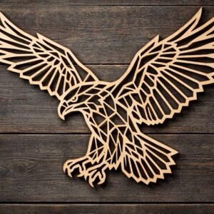 Eagle Wall Art SVG | Eagle Laser Cut File | Wooden Eagle Decor | CNC ...