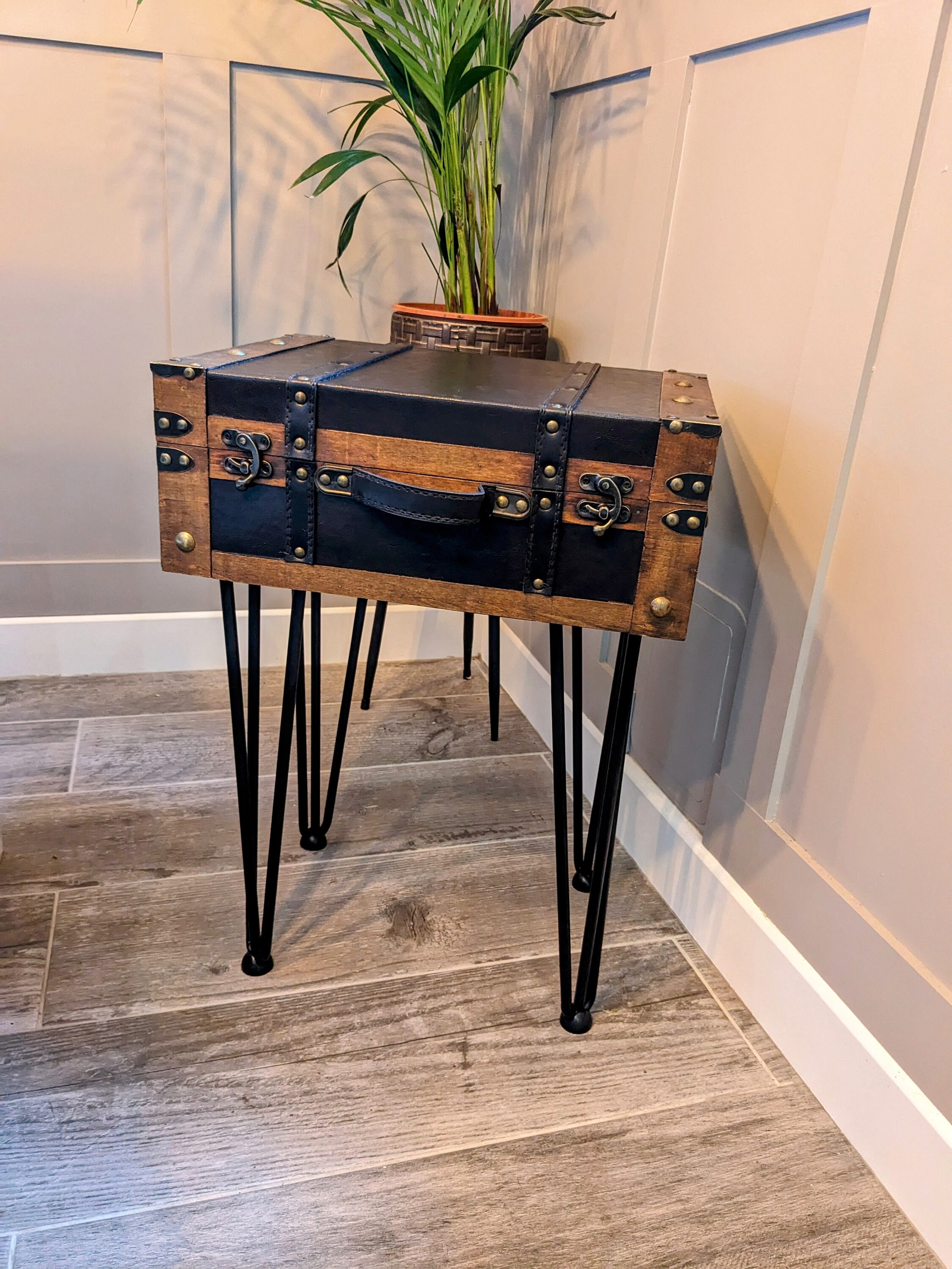 Suitcase online console table