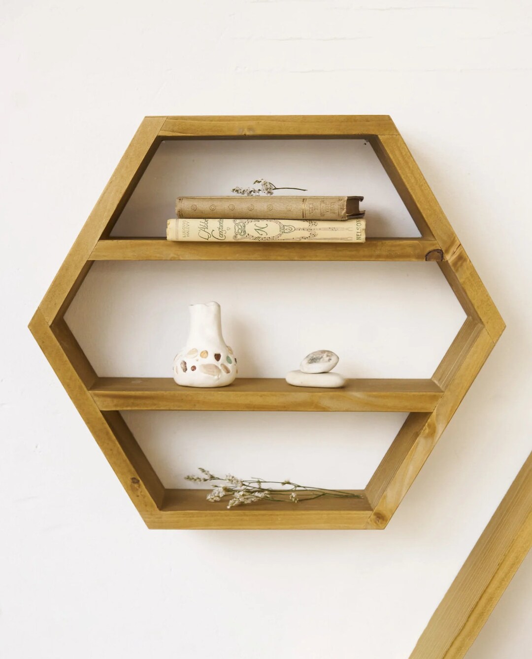 Hexagon Wall Shelf Contemporary Geometric Shelving Unit for Etsy
