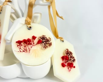 Lembrancinhas personalizadas para Primeira Comunhão e Batismo | Marcadores de lugar para crianças | Aromatizador de guarda-roupa com cera de soja