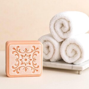 French Pink Clay Soap Bar – Shea Butter, Handmade for Sensitive Mature Dry Skin Care, Natural Face and Body Cleanser,  Gift for Her & Mom