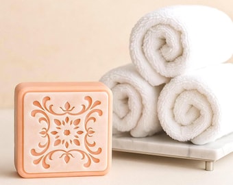 French Pink Clay Soap Bar: Handmade Shea Butter Cleanser for Sensitive Skin