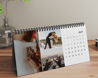 Custom Desk Calendar, Personalised Desk Calendar, Desk Calendar 2024, Planners, Custom Family Photos Calendar, Desk Photo Calendar, Family