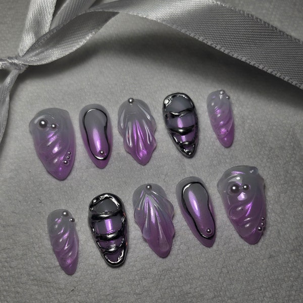 Mermaid core - Press on nails set