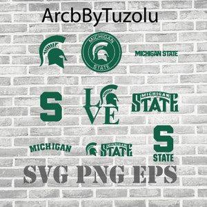 Archivos de corte SVG del paquete Strong Bundle de los Spartans del estado de Michigan
