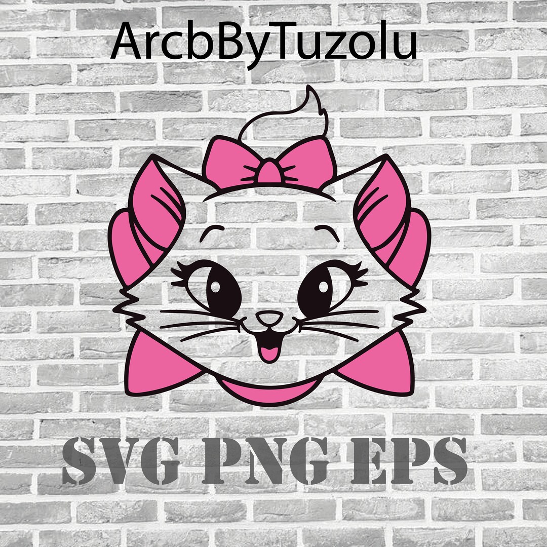 Marie Cat Character SVG Files for Cricut Sublimation Files - Etsy Australia