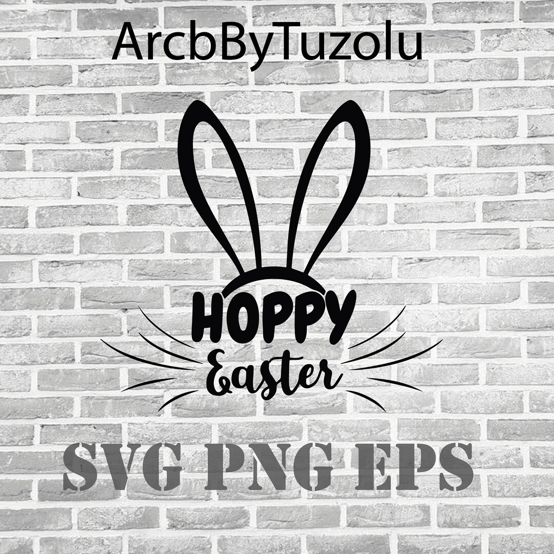 Hoppy Easter SVG Digital File, Bunny Svg, Easter Bunny Svg - Etsy