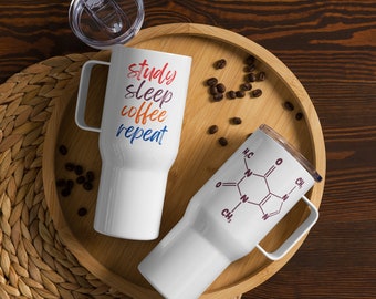 Mug de voyage pour amateur de café, cadeau pour étudiant, cadeau de diplômé pour étudiant