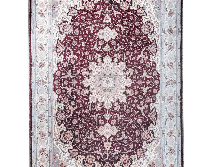 Prayer Rug   Soft Texture, Red Medallion Design, Classic Turkish Style, Fits All Rooms, Custom Sizes Available