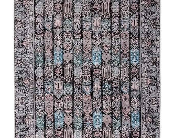 Persian Area Rug for Living Room – Soft Oriental Bedroom Carpet, Decorative Home Floor Accent