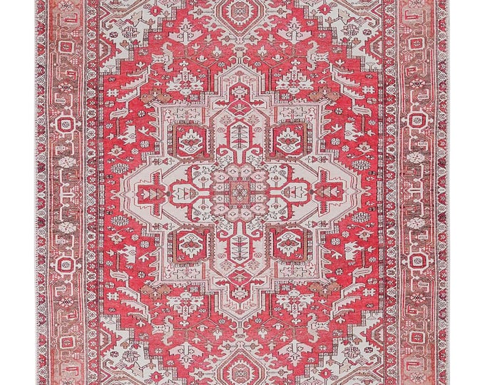 Washable Turkish Kilim Rug: Non-Slip Anatolian Flatweave, Custom Size