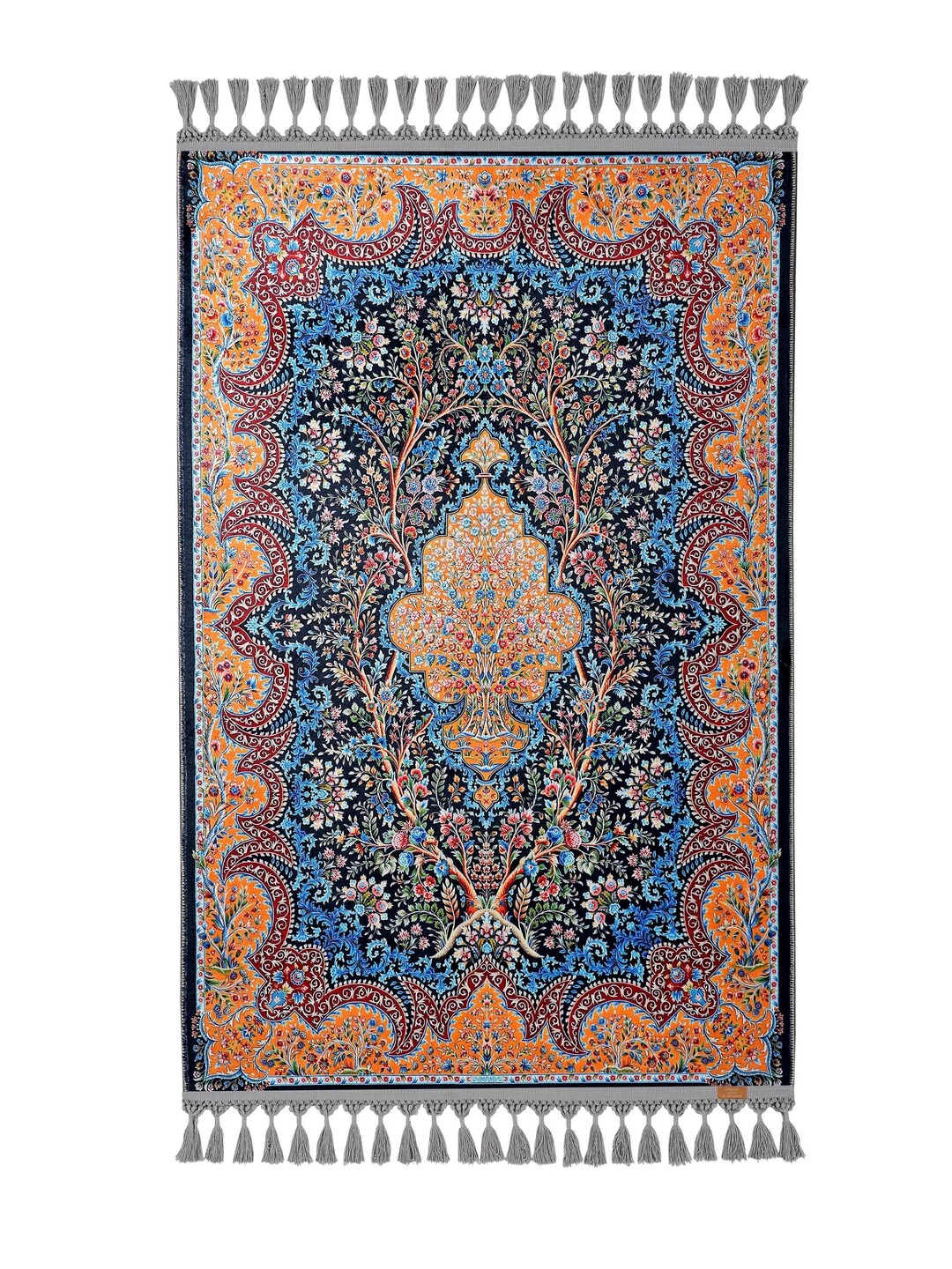 Musim Rugs Prayer Rug Turkish Prayer Mat Silky Soft Floral Rugs Islamic Muslim ...