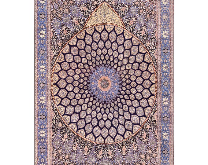 Prayer Rug  Ottoman Style Turkish Seccade with Mosque Mihrab Design, Elegant Islamic Gift for Home or Worship