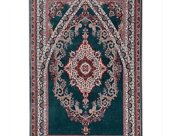 Prayer Mat Silky Soft Touch Luxury Turkish Prayer Rug, Islamic Muslim Gift for Her