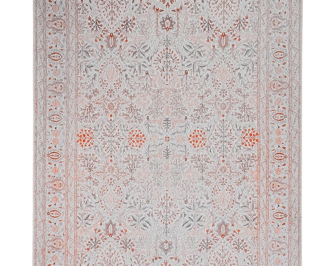 Turkish Rug Vintage Style Area Carpet |Traditional Kilim Pattern for Living Room or Entryway | Eye-Catching Accent Piece