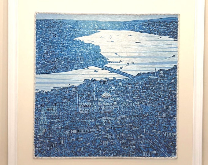 Islamic Wall Art – Wall Hanging Rug, Ottoman Style Istanbul Mosque Tapestry