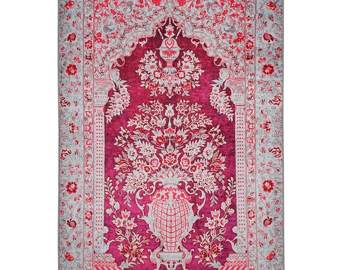 Prayer Rug | Islamic Prayer Mat | Soft Muslim Carpet | Gift for Muslim Gift  | Seccade | Ramadan & Umrah Gift |   Islamic Prayer Rug