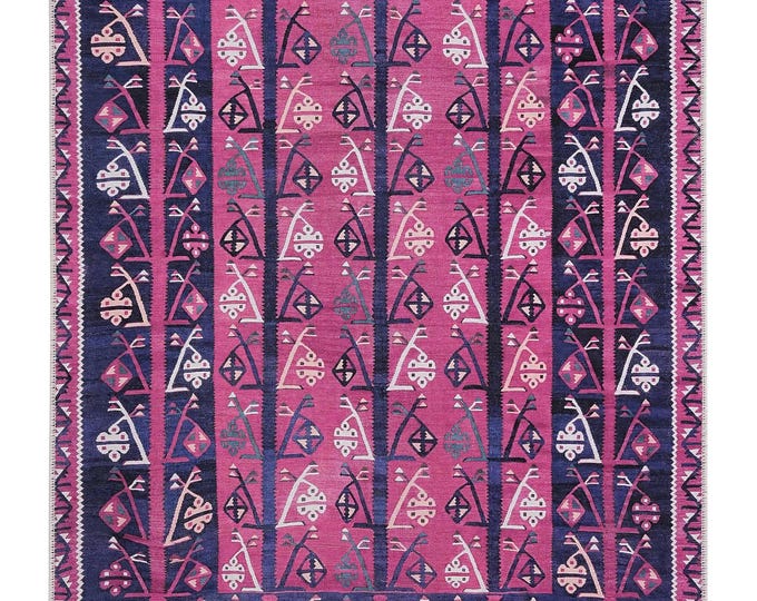 8X10 Geometric Rug : Anatolian Kilim Turkish Entryway, Living Room Carpet