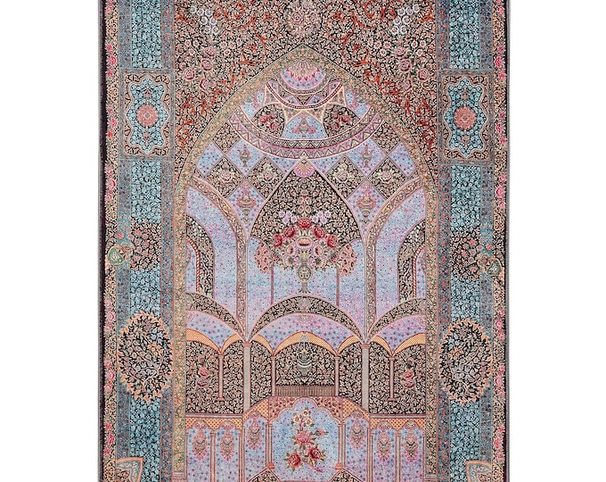 Prayer Rug – Plush Soft Turkish Islamic Rug  | Luxury Muslim Prayer Carpet | Islamic Decor & Gift Idea | Perfect Prayer Mat for Home