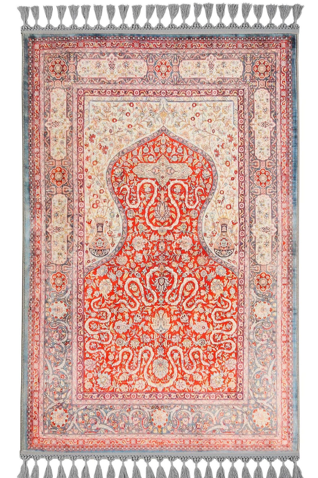 Prayer Rug | Prayer Mat | Red Prayer Rug| Customizable Prayer Rug ...