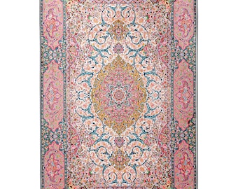 Prayer Mat Pink Silky Soft Surface Turkish Prayer Rug, Islamic Muslim Gift for Her