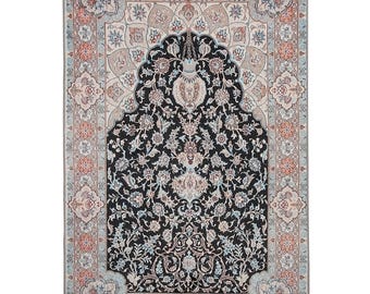Prayer Mat Silky Soft Surface Turkish Prayer Rug, Islamic Muslim Gift, Gebetsteppich