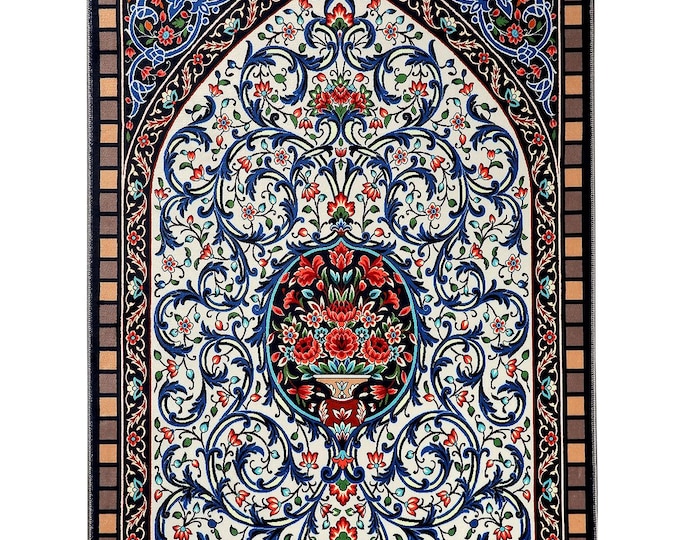 Prayer Mat, Turkish Prayer Rug, Islamic Muslim Gift