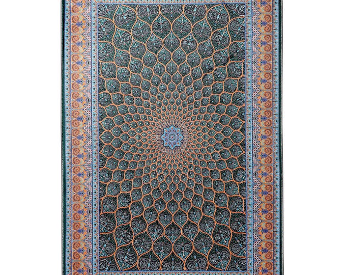 Prayer Rug -Green Islamic Soft Turkish Prayer Mat