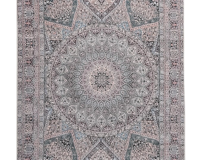 Turkish Oriental Area Rug - Ultra Soft Vintage Carpet for Living Room, Bedroom & Kitchen Rugs