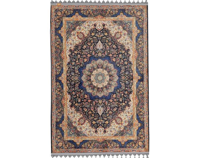 Prayer Rug- Turkish Navy Blue Prayer Mat