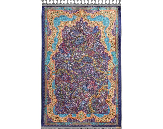 Prayer Rug – Tree of Life Islamic Prayer Mat, Soft Gebetsteppich