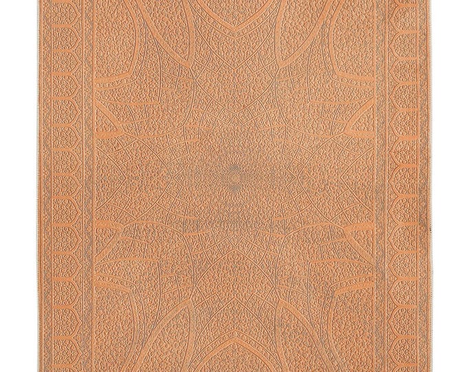 Prayer Mat Orange Soft Daily Use Religious Gift Prayer Rug