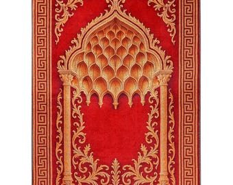 Prayer Mat Islamic Prayer Rug Silky Soft Gebetsteppich  Muslim Gift