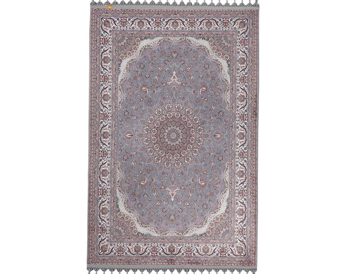 Prayer Mat -Gray Soft Turkish Prayer Rug