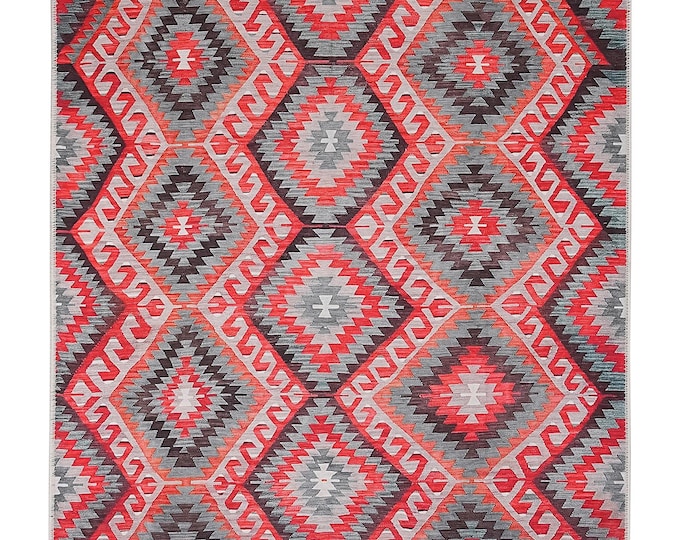 Kilim Rug : 8x10 Large Turkish Bedroom - Livingroom  Area Carpet