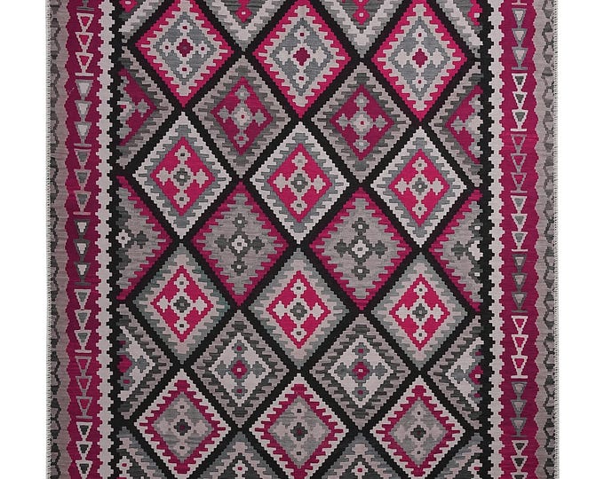 Kilim Rugs – Turkish Carpet for Living Room, Bedroom, Kitchen Area 4x6 Rug