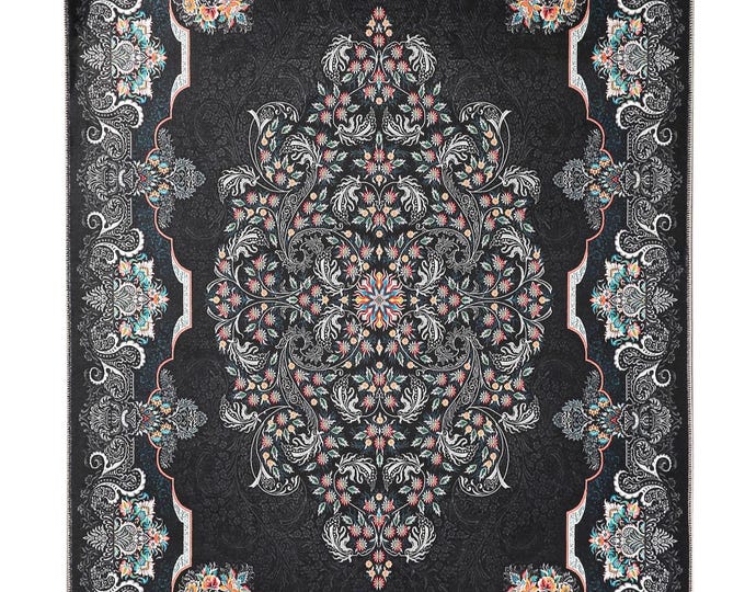 Turkish Prayer Rug, Muslim İslamic Prayer Mat, Large Gebetsteppich
