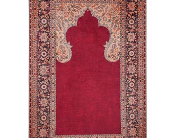 Tapete de oração turco mihrab tapete de oração macio sedoso islâmico muçulmano presente gebetsteppich janamaz tapetes