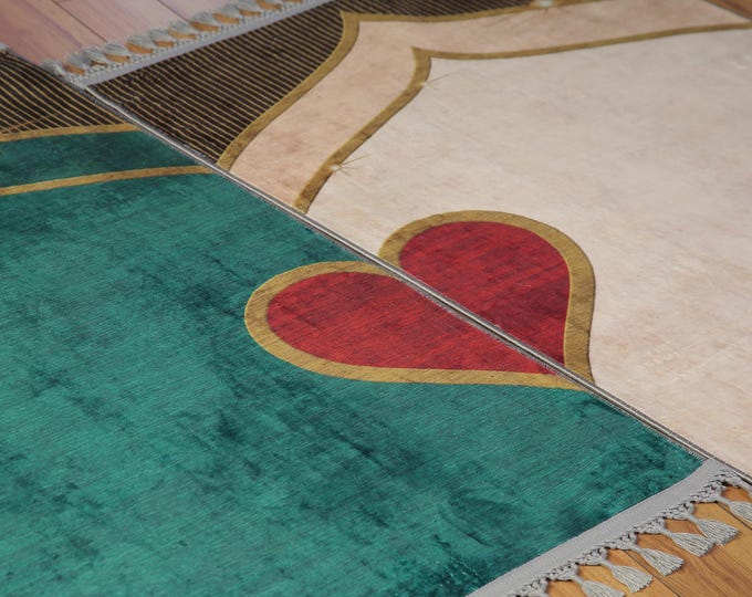 Couple Prayer Mat, Custom Prayer Rug, İslamic Muslim Wedding Gift set