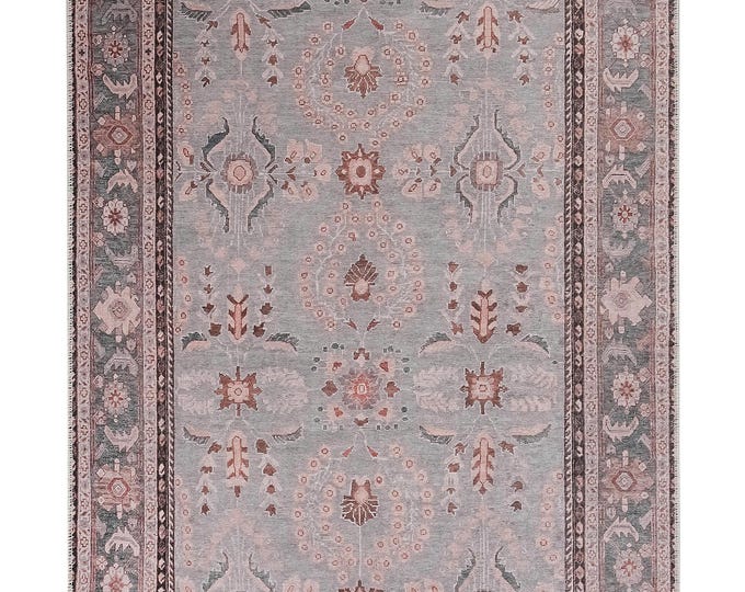 Gray Turkish Kilim Rug – Flatwoven Carpet for Living Room, Bedroom, Kitchen, Entryway, Hotel – Gift Idea – 3x5 4x6 5x7 6x9 7x10 8x8 9x12 ft