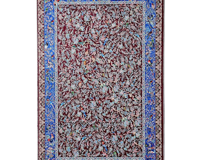 Prayer Rug | Burgundy Turkish Prayer Mat | Soft and Durable Islamic Seccade for Muslims | Custom Size Luxury Prayer Carpet Gift for  Eid