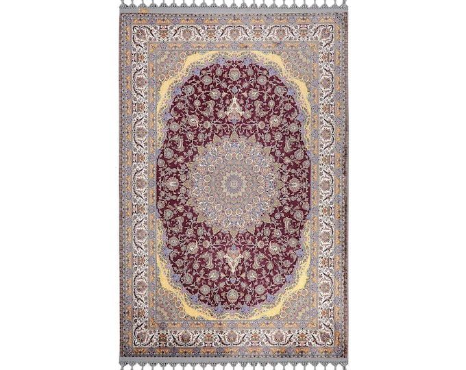 Turkish Prayer Rug with Classic Design | Extra Soft & Comfortable | Perfect for Living Room and Bedroom Carpet | Custom Sizes Available
