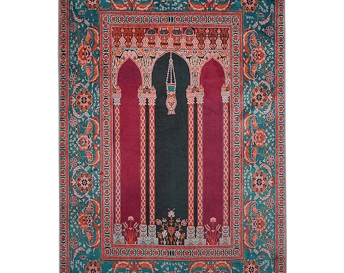 Custom prayer mat, Personalized Prayer Rug, Islamic Muslim Gift