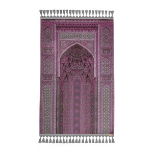 Custom Soft Islamic Prayer Mat – Turkish Sajadah, Personalized Muslim Gift for Eid & Ramadan
