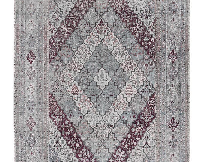 Turkish Area Rug: 9x12 Large Carpet for Living Room, Bedroom & Dining Room