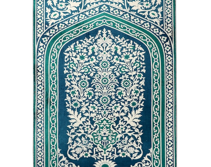 Custom Prayer Mat, Turkish Gebetsteppich,  Personalised Prayer Rug